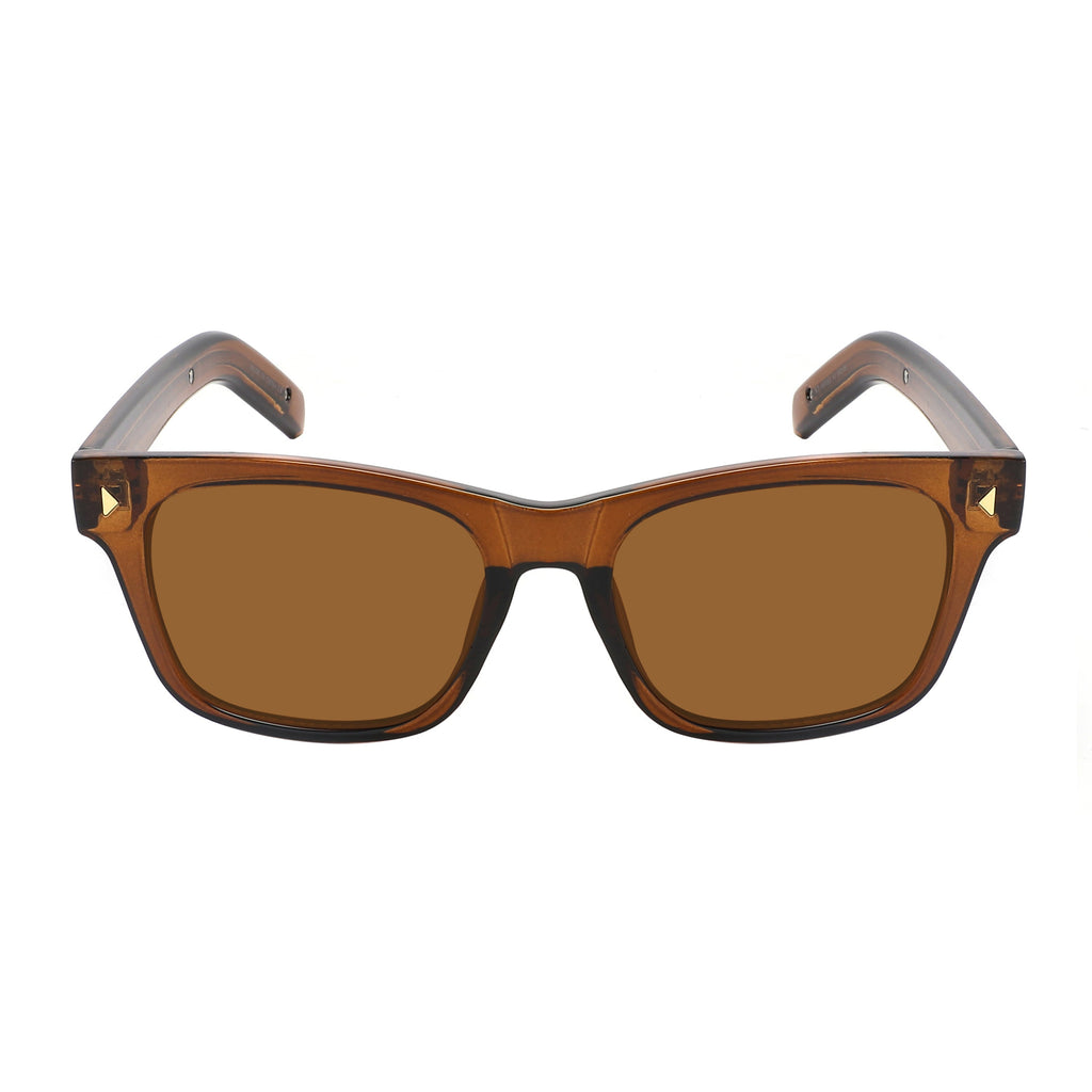 SQUARE HORN-RIM UNISEX SUNGLASS 541153-FLSD