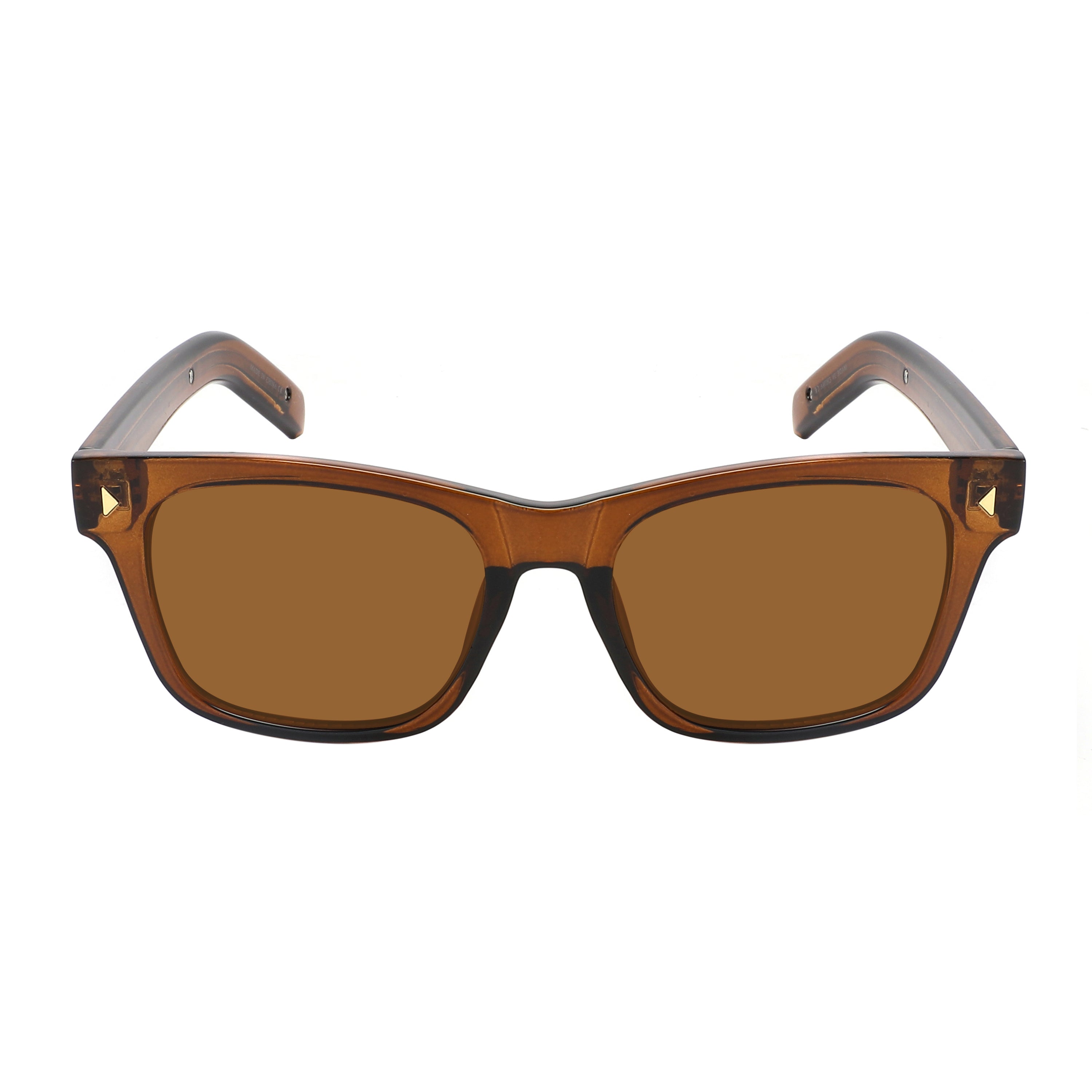 SQUARE HORN-RIM UNISEX SUNGLASS 541153-FLSD