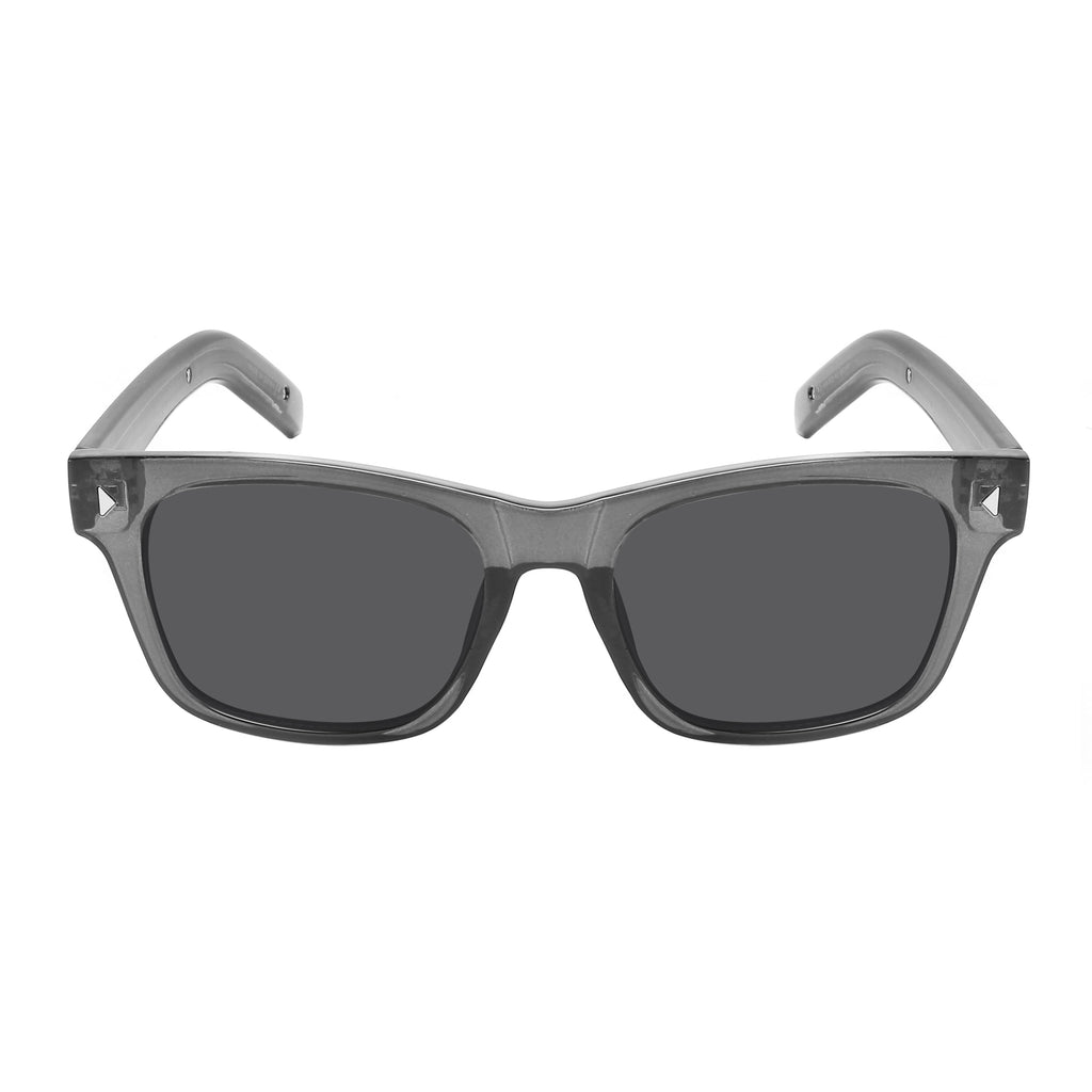 SQUARE HORN-RIM UNISEX SUNGLASS 541153-FLSD