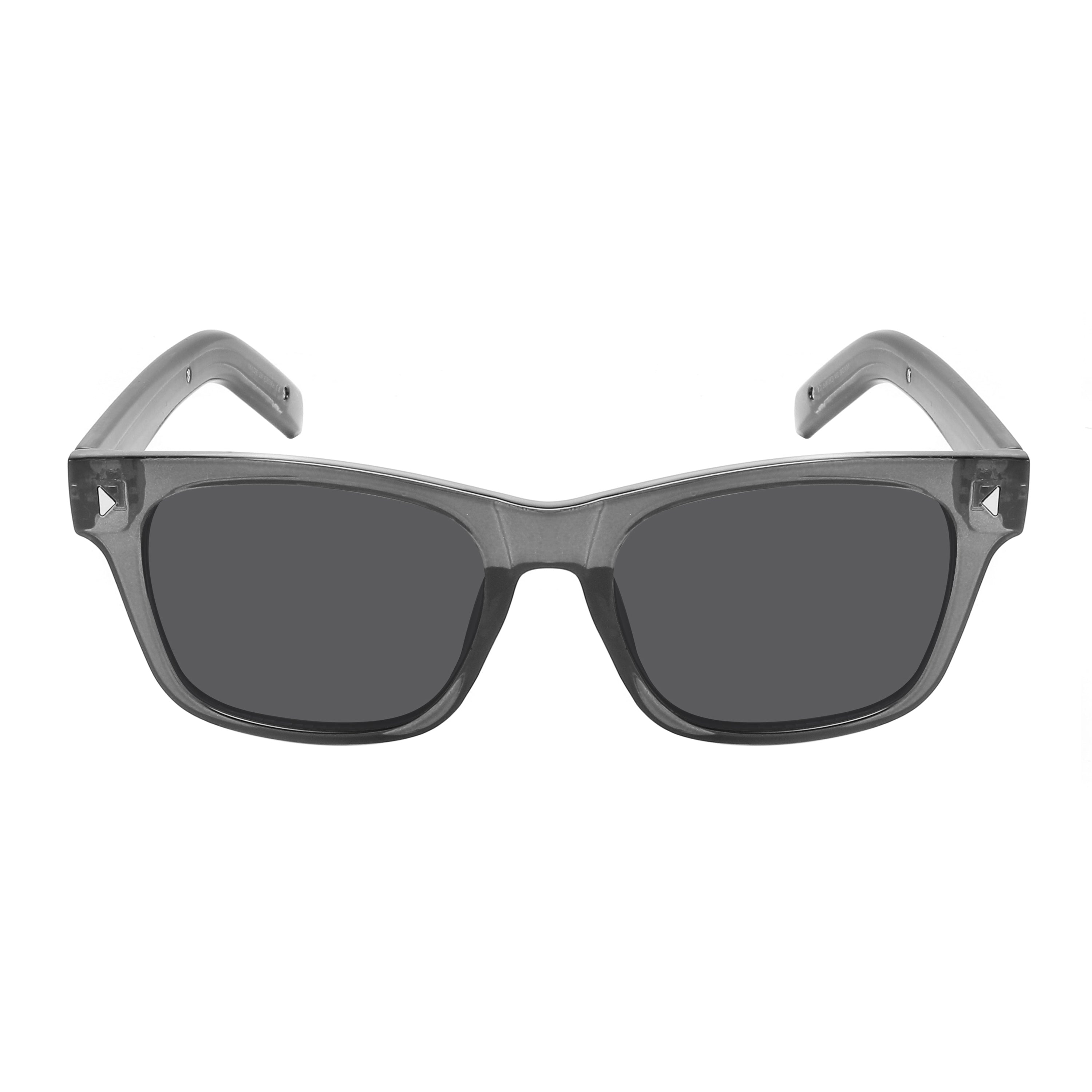 SQUARE HORN-RIM UNISEX SUNGLASS 541153-FLSD