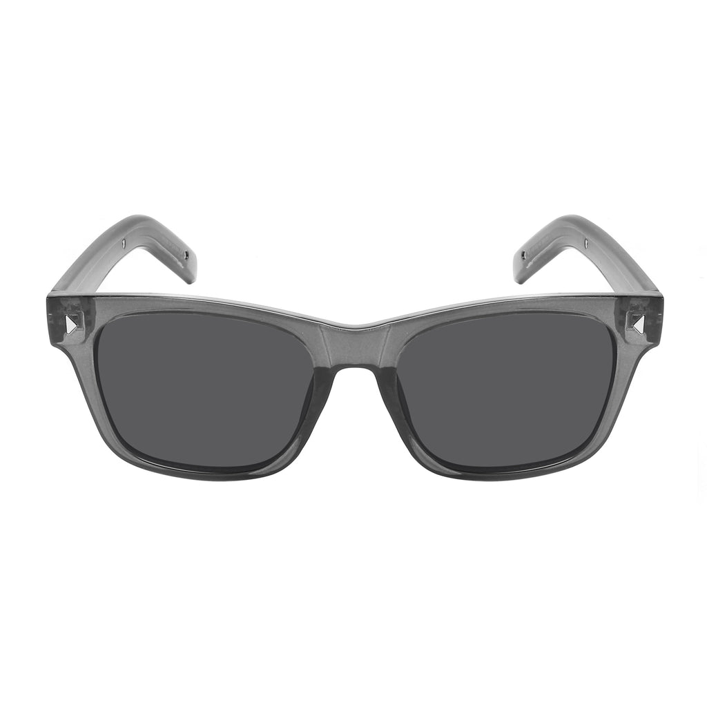 SQUARE HORN-RIM UNISEX POLARIZED SUNGLASS 541153-FLP