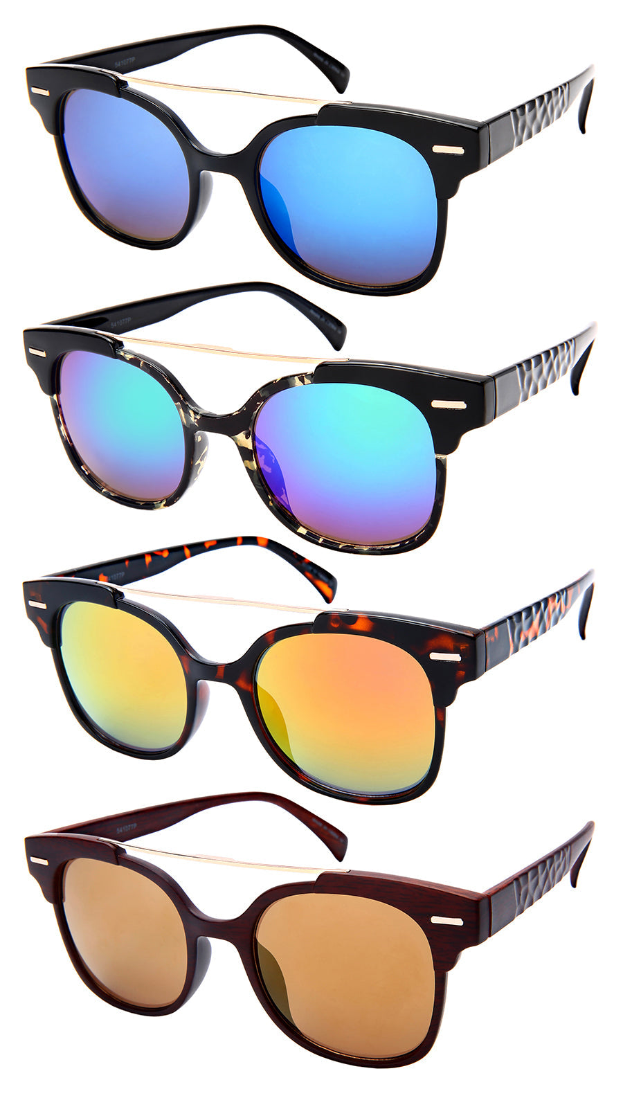 HORNED RIM UNISEX BULK SUNGLASSES 541077-REV