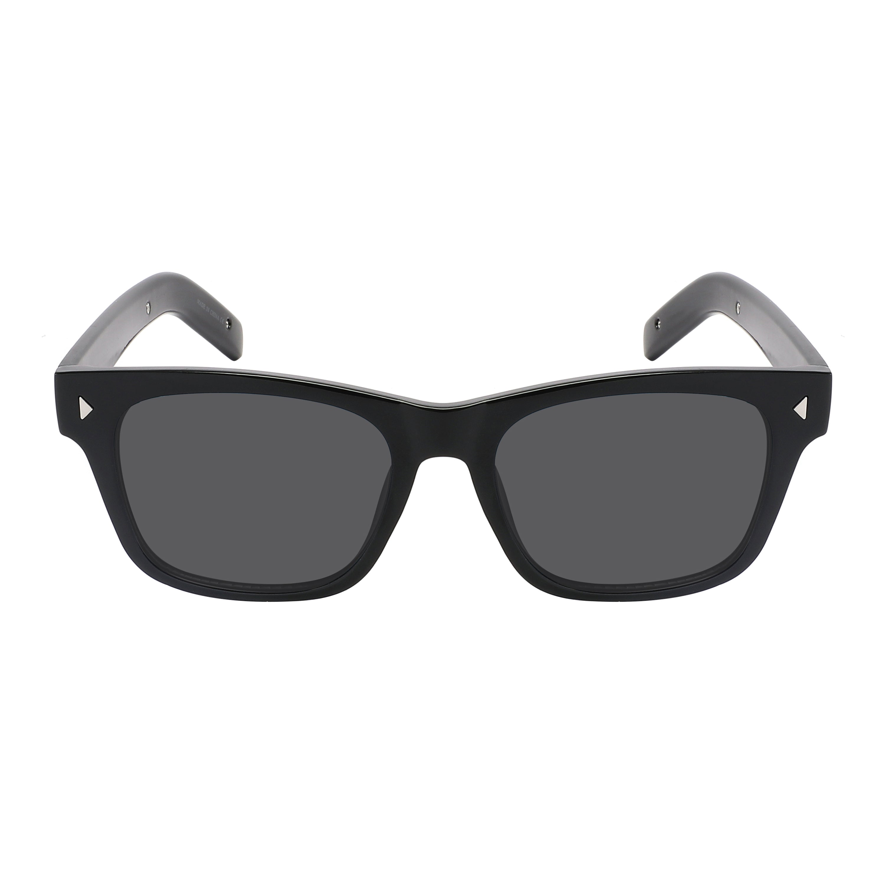 SQUARE HORN-RIM UNISEX SUNGLASS 541153-FLSD