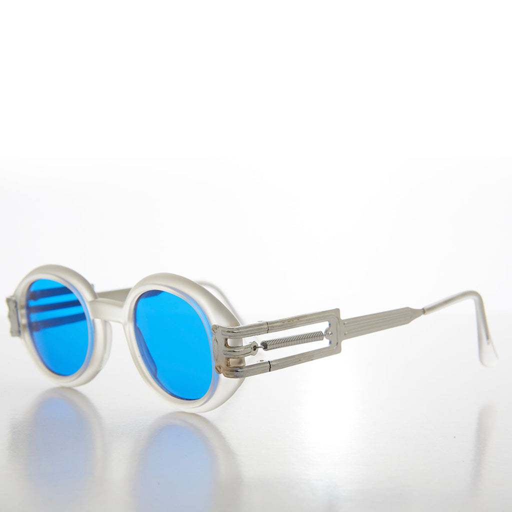 Industrial Oval 90s Vintage Sunglasses - Alavian