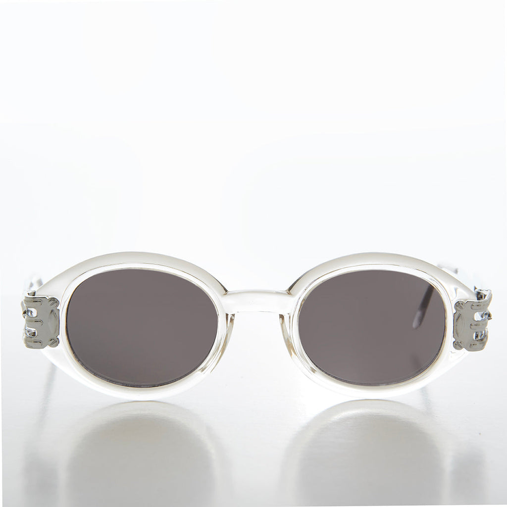Industrial Oval 90s Vintage Sunglasses - Alavian