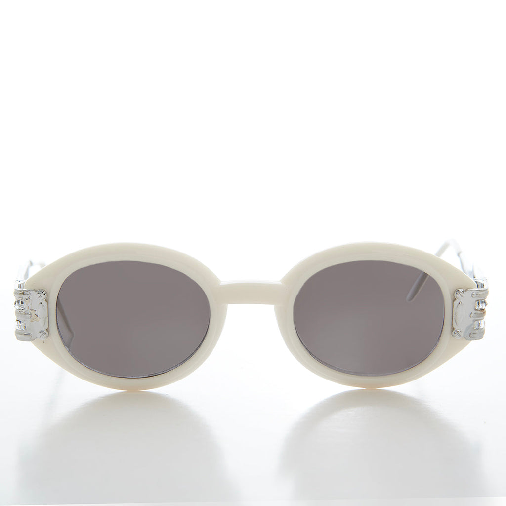 Industrial Oval 90s Vintage Sunglasses - Alavian
