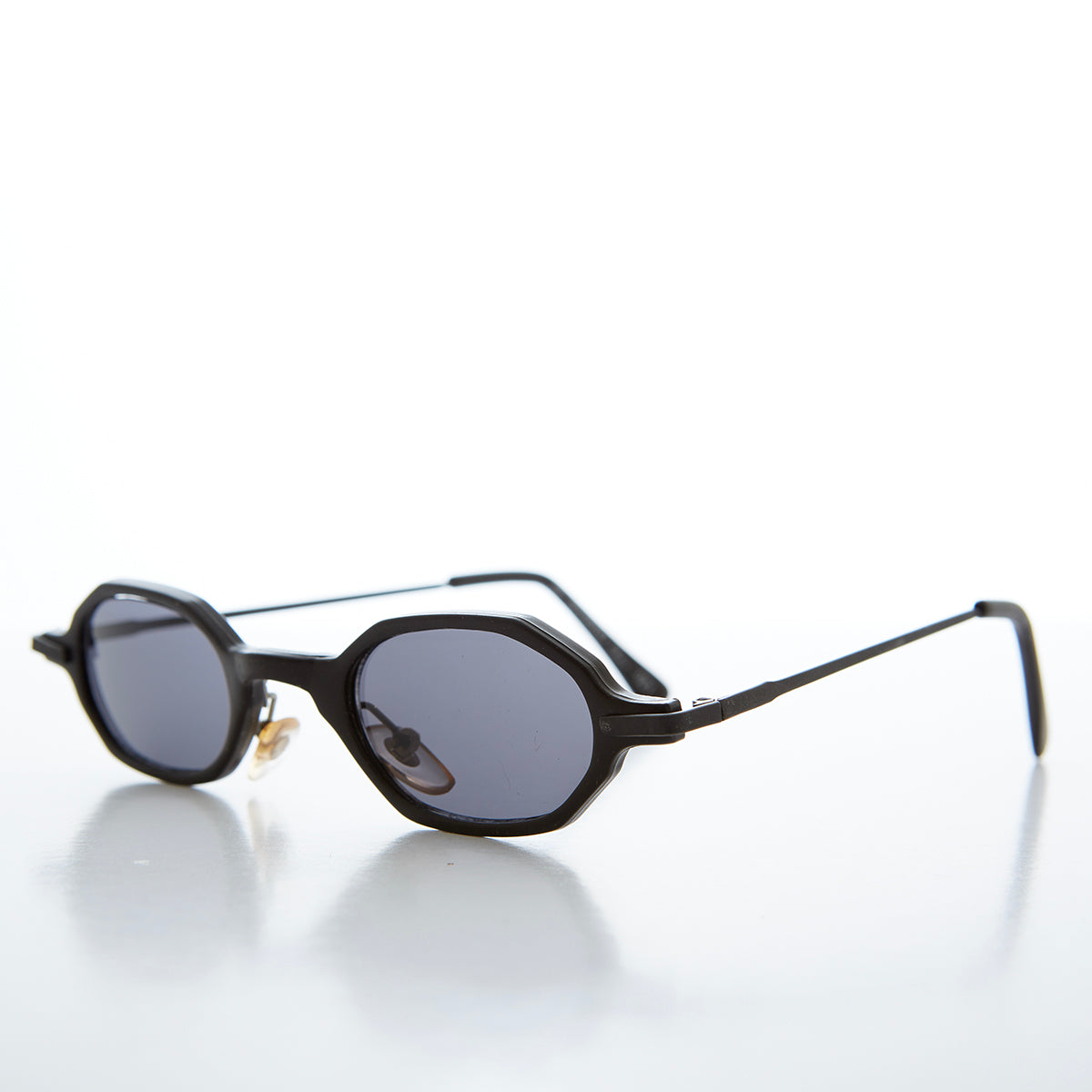 Small Spectacle Vintage Sunglasses - Clay