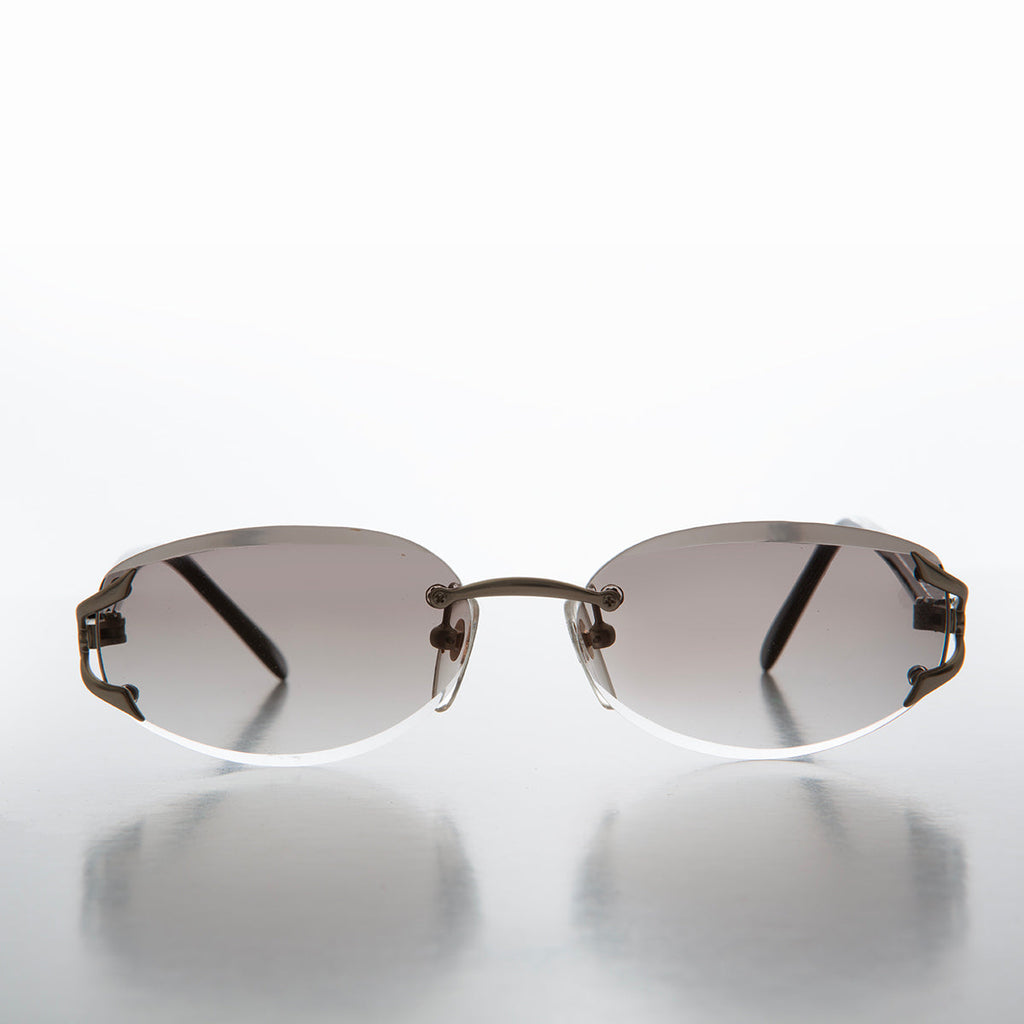 Slim Oval Lens 90s Sunglasses - Cruz