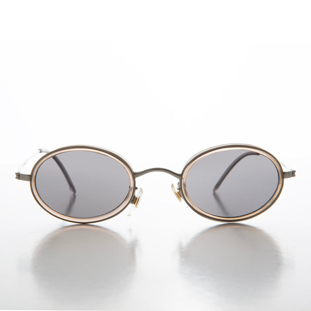 Small Delicate Oval Vintage Sunglasses - Dwyer