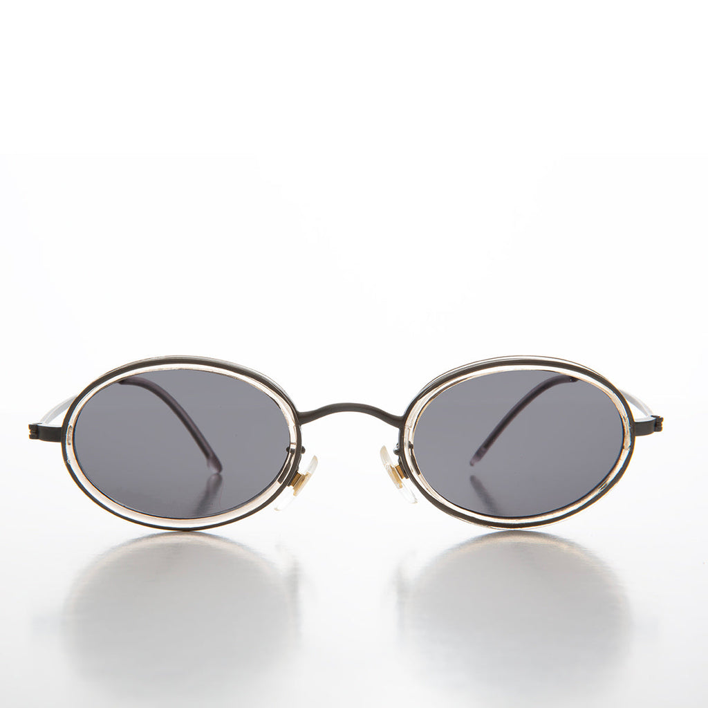Small Delicate Oval Vintage Sunglasses - Dwyer