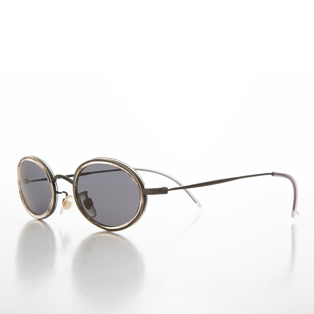 Small Delicate Oval Vintage Sunglasses - Dwyer