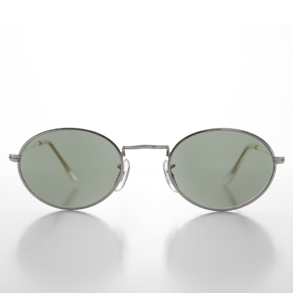 Oval Metallic Frame Vintage 90s Sunglass -Norris