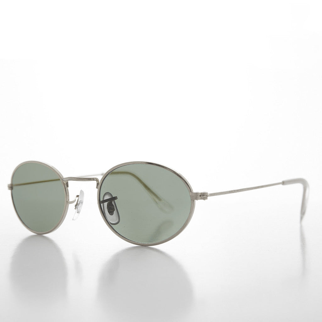 Oval Metallic Frame Vintage 90s Sunglass -Norris