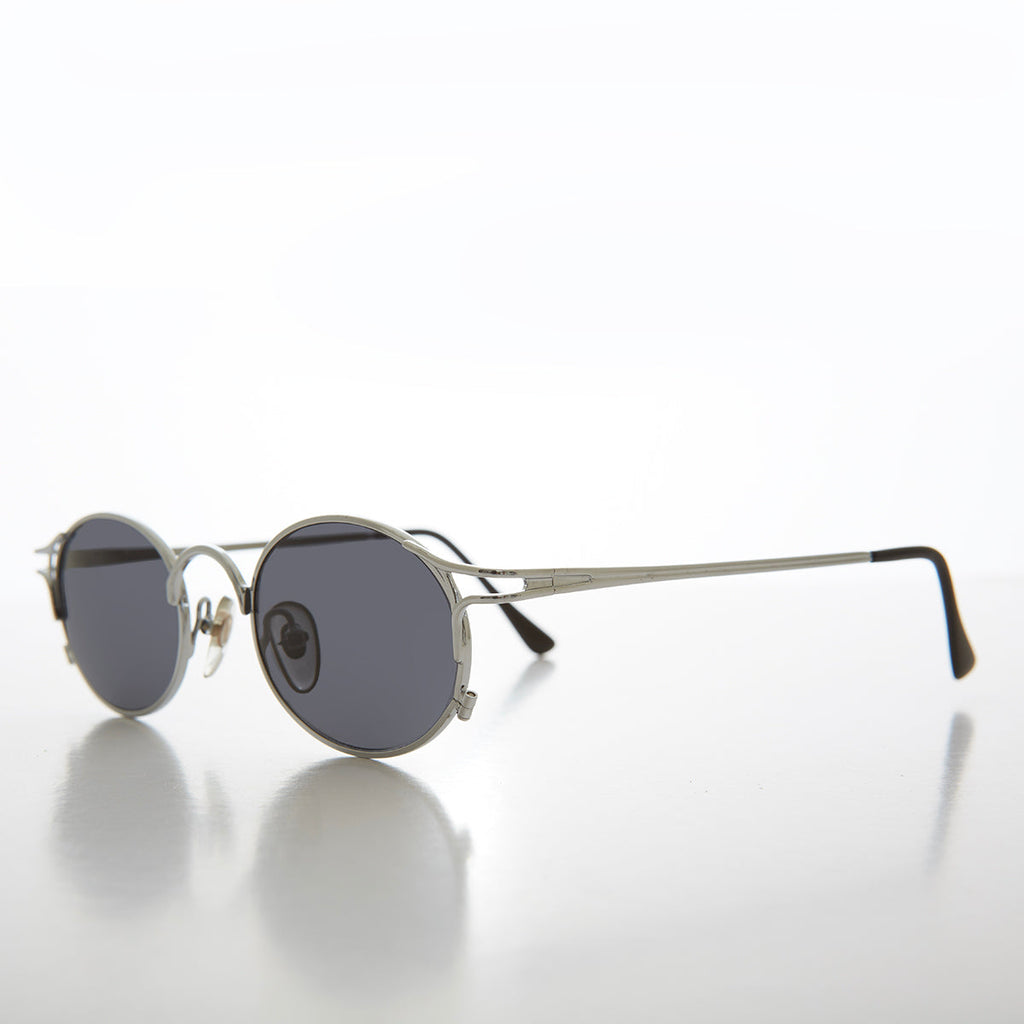 Metal Oval 90s Vintage Sunglasses - Webb