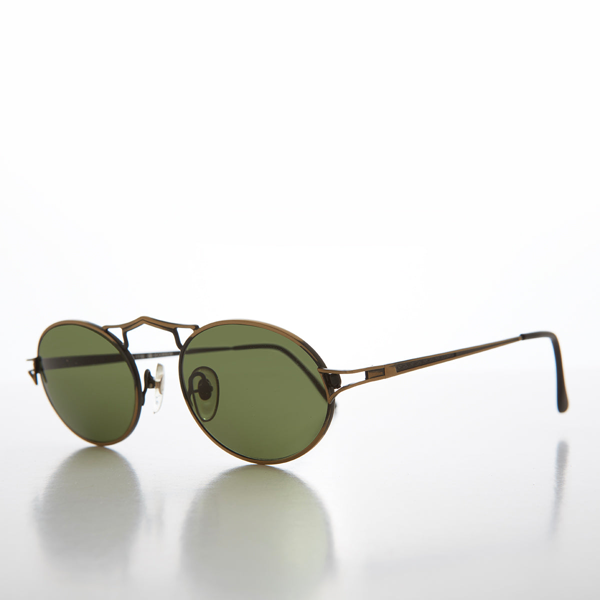 Oval Metal Steampunk Sunglass - Wyman